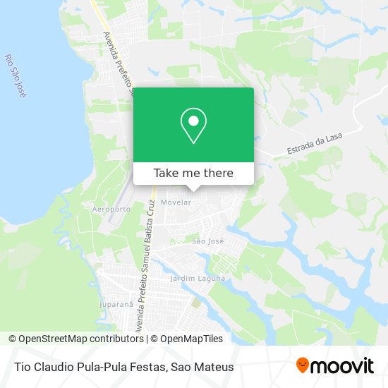 Tio Claudio Pula-Pula Festas map