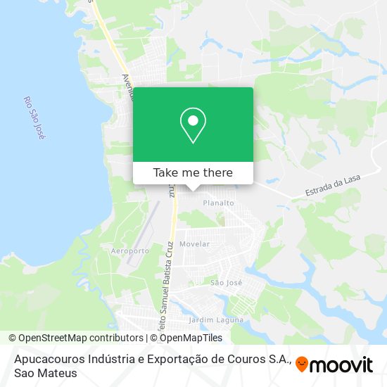 Apucacouros Indústria e Exportação de Couros S.A. map