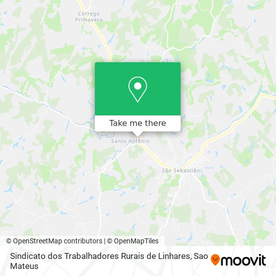 Sindicato dos Trabalhadores Rurais de Linhares map