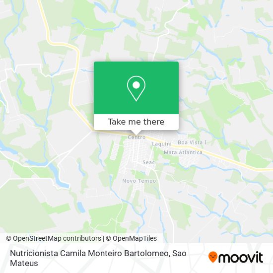 Nutricionista Camila Monteiro Bartolomeo map