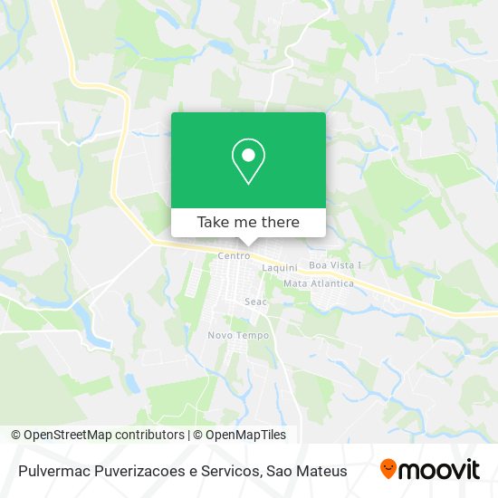 Mapa Pulvermac Puverizacoes e Servicos