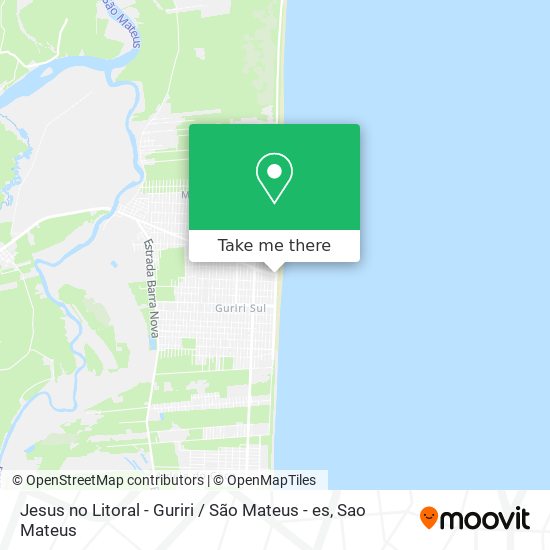 Jesus no Litoral - Guriri / São Mateus - es map