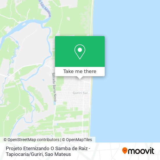 Projeto Eternizando O Samba de Raiz - Tapiocaria / Guriri map