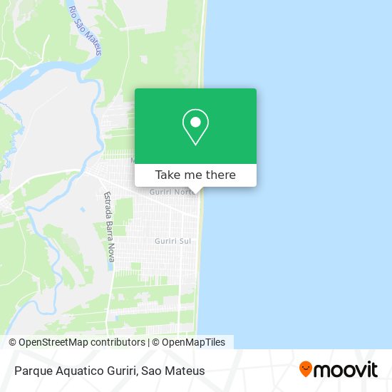 Parque Aquatico Guriri map
