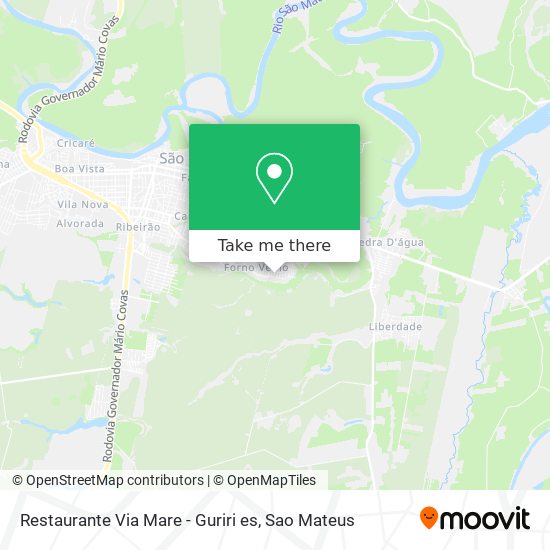 Restaurante Via Mare - Guriri es map