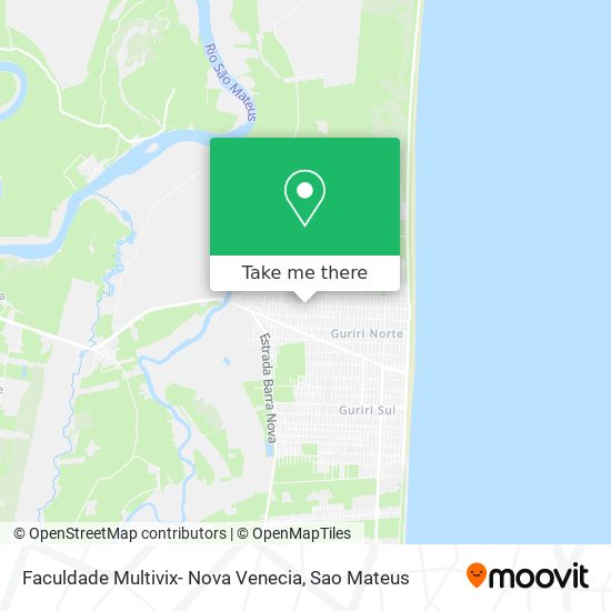 Faculdade Multivix- Nova Venecia map