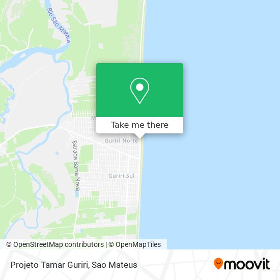 Projeto Tamar Guriri map