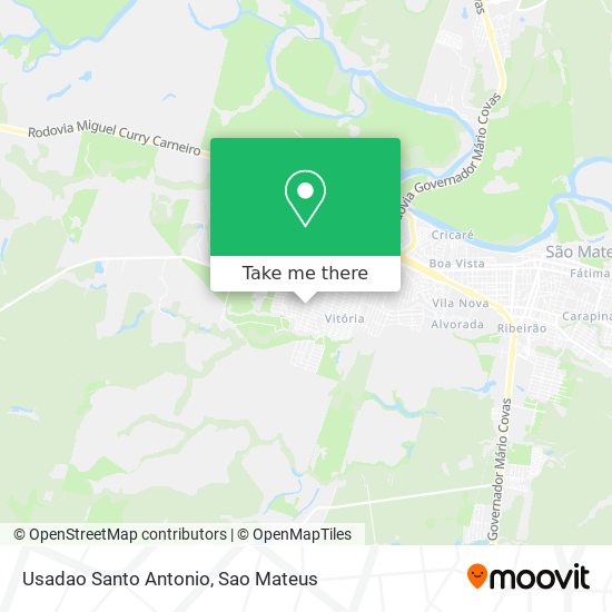 Usadao Santo Antonio map