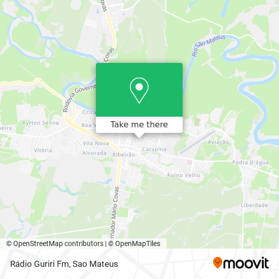 Rádio Guriri Fm map