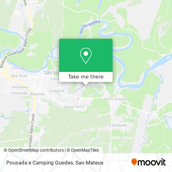 Pousada e Camping Guedes map
