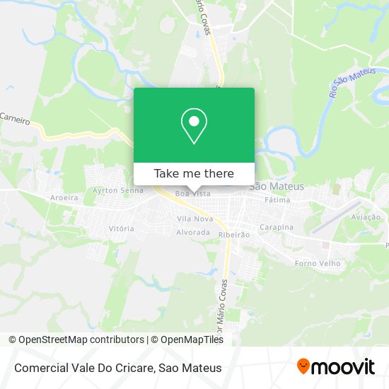 Comercial Vale Do Cricare map