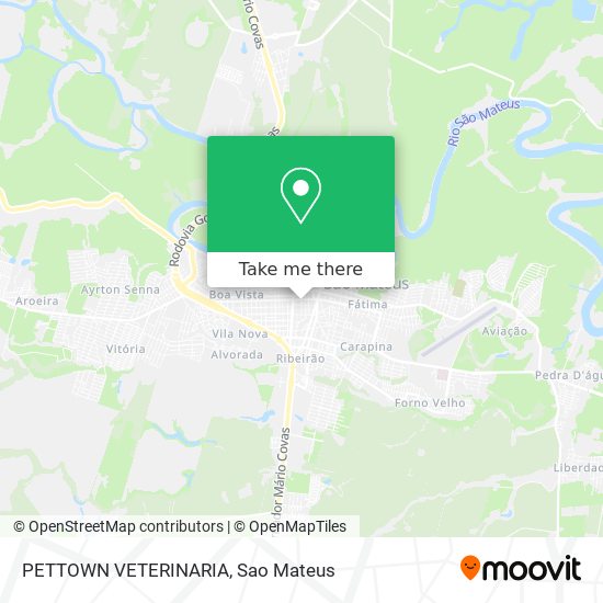 PETTOWN VETERINARIA map