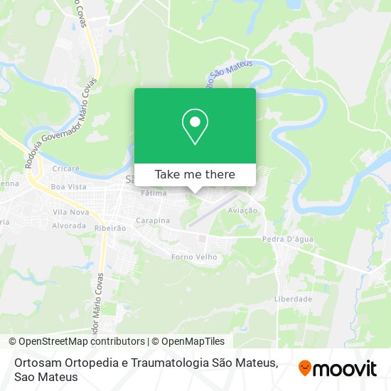 Ortosam Ortopedia e Traumatologia São Mateus map