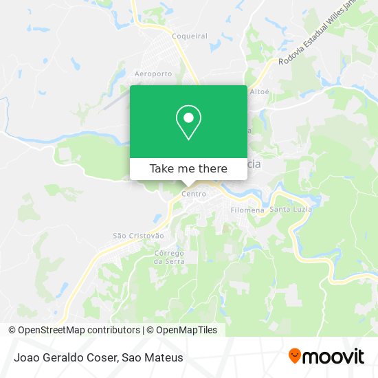 Joao Geraldo Coser map