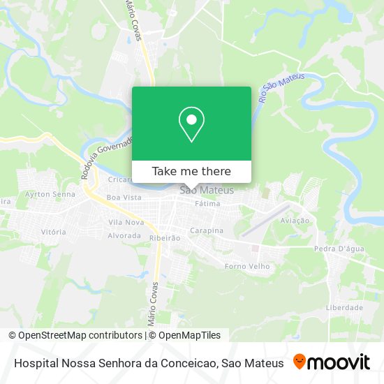 Hospital Nossa Senhora da Conceicao map