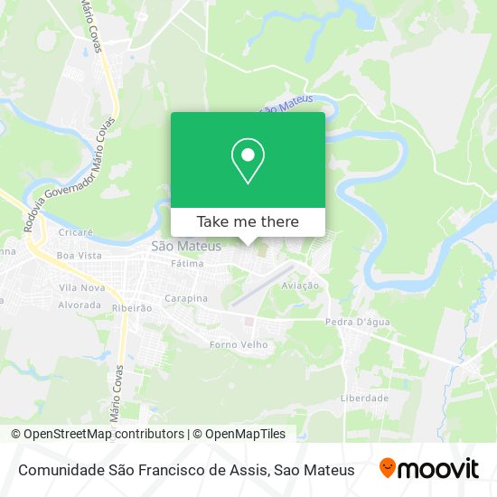 Comunidade São Francisco de Assis map
