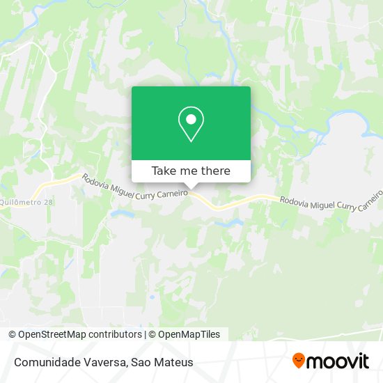Comunidade Vaversa map
