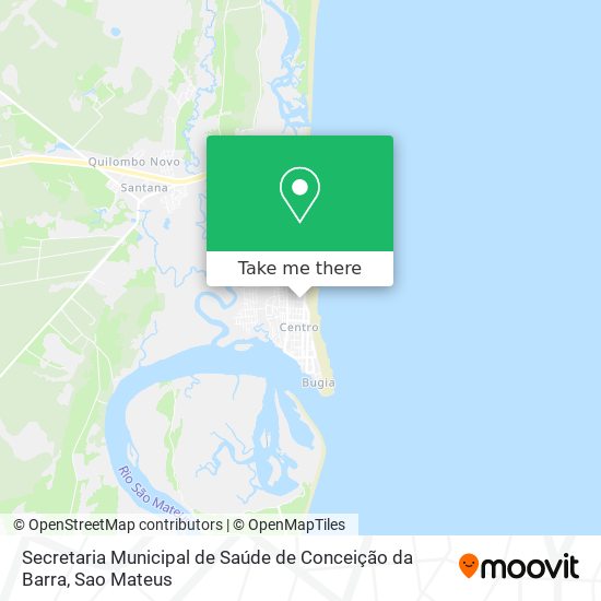 Secretaria Municipal de Saúde de Conceição da Barra map