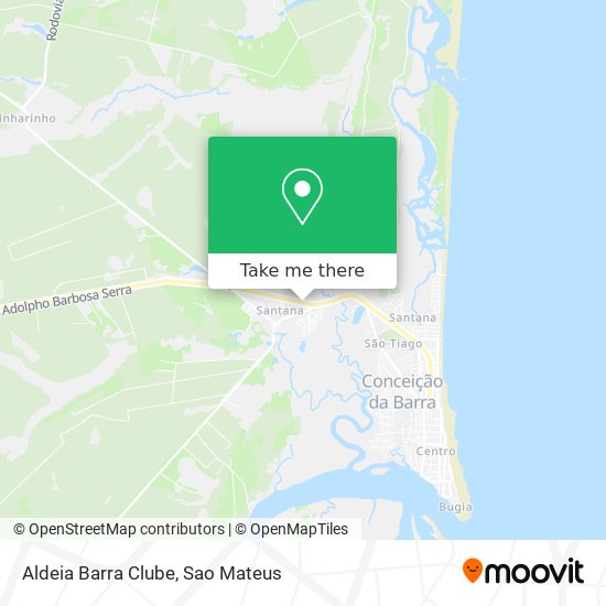 Aldeia Barra Clube map