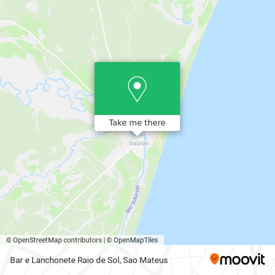 Bar e Lanchonete Raio de Sol map
