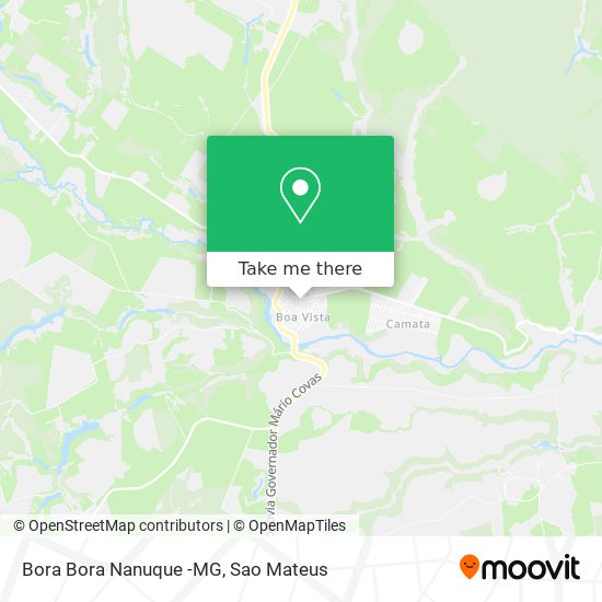 Bora Bora Nanuque -MG map