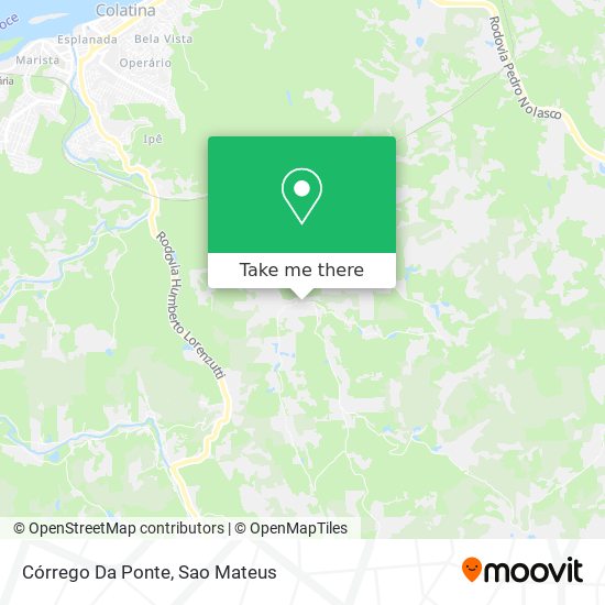 Córrego Da Ponte map