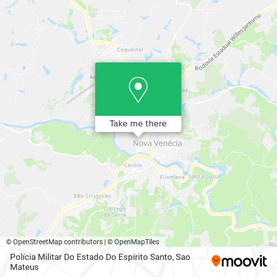 Polícia Militar Do Estado Do Espírito Santo map