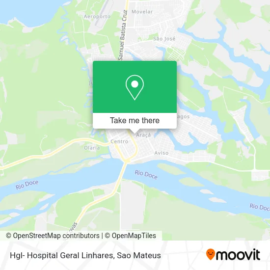 Hgl- Hospital Geral Linhares map