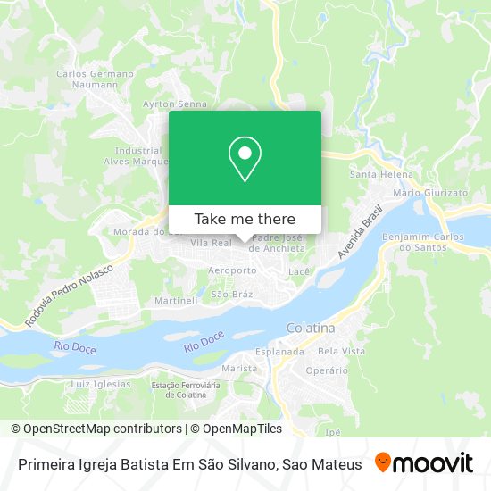 Primeira Igreja Batista Em São Silvano map