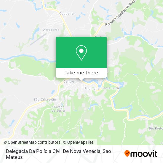 Delegacia Da Polícia Civil De Nova Venécia map