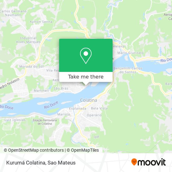 Kurumá Colatina map