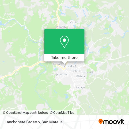 Mapa Lanchonete Broetto