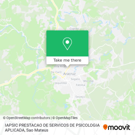 IAPSIC PRESTACAO DE SERVICOS DE PSICOLOGIA APLICADA map