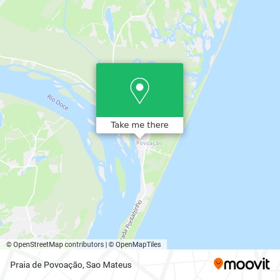 Praia de Povoação map