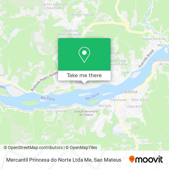 Mercantil Princesa do Norte Ltda Me map