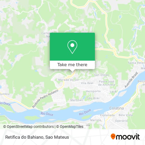Mapa Retífica do Bahiano