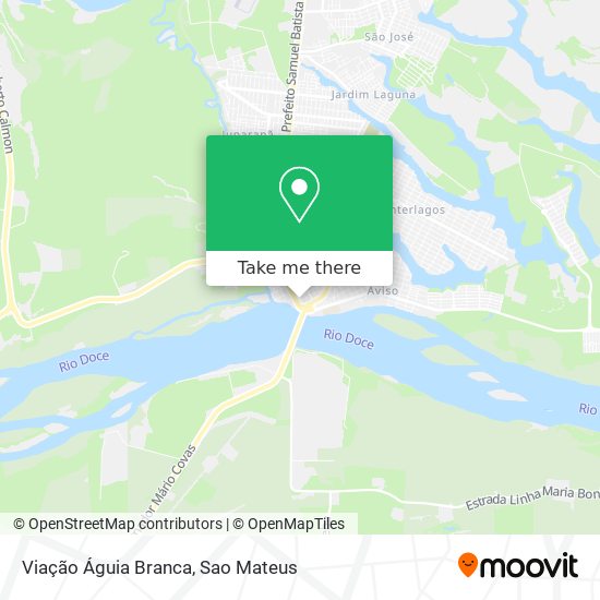 Viação Águia Branca map