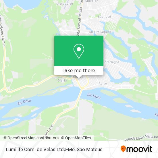 Lumilife Com. de Velas Ltda-Me map