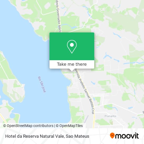 Hotel da Reserva Natural Vale map
