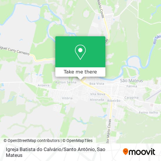 Mapa Igreja Batista do Calvário / Santo Antônio
