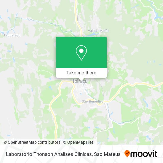 Mapa Laboratorio Thonson Analises Clinicas