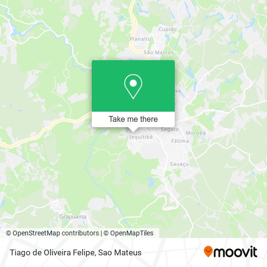 Tiago de Oliveira Felipe map