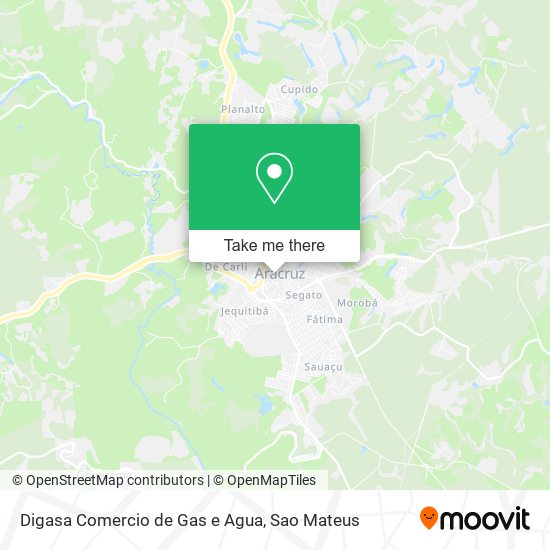 Mapa Digasa Comercio de Gas e Agua