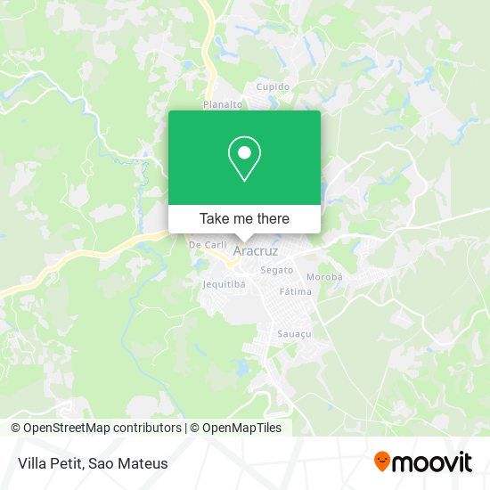 Mapa Villa Petit