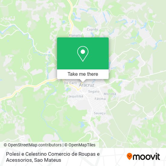 Mapa Polesi e Celestino Comercio de Roupas e Acessorios