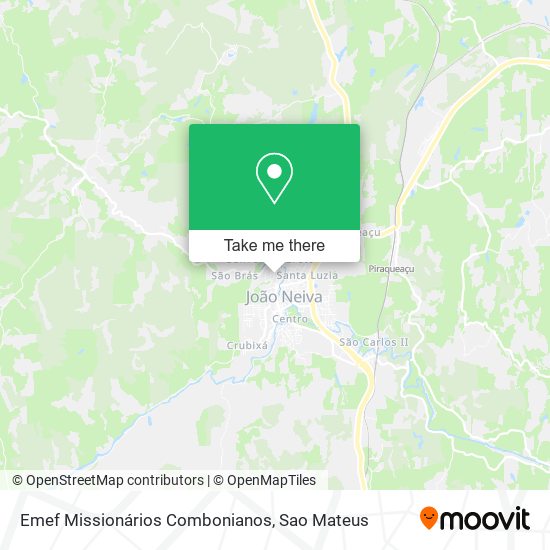 Emef Missionários Combonianos map