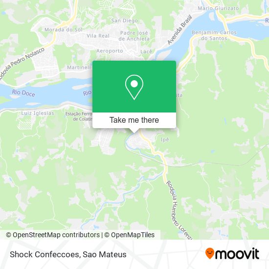 Shock Confeccoes map