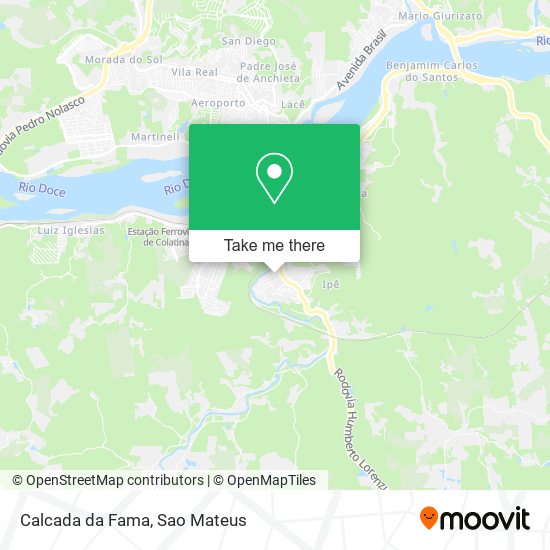 Calcada da Fama map