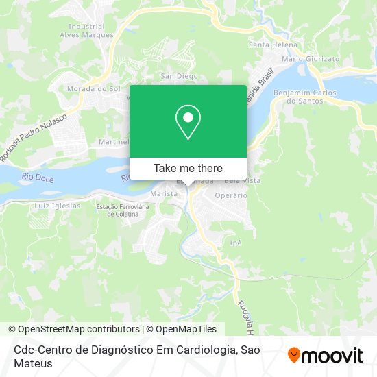 Cdc-Centro de Diagnóstico Em Cardiologia map