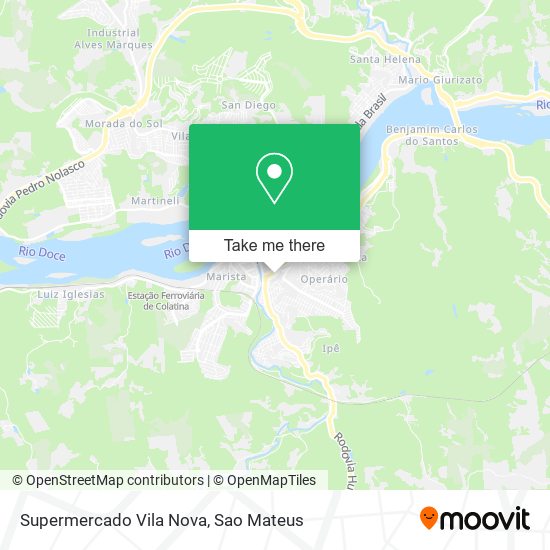 Mapa Supermercado Vila Nova